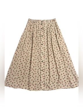 Field Day Trices Floral Crepe Midi Skirt 4X GUC pleated skirt